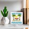 Summer Wall Decor, Funny Beach Bar Decorations, Welcome To Our Little Piece Of Paradise Home Kitchen Bar Wood Sign